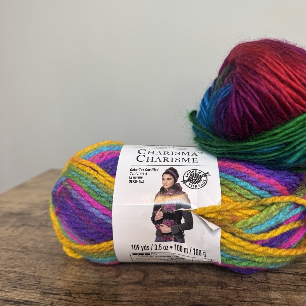 Yarn Lot Of Lion Brand, Yarn Laine, Charisma Charime Yarn Multicolor - Picture 2 of 11